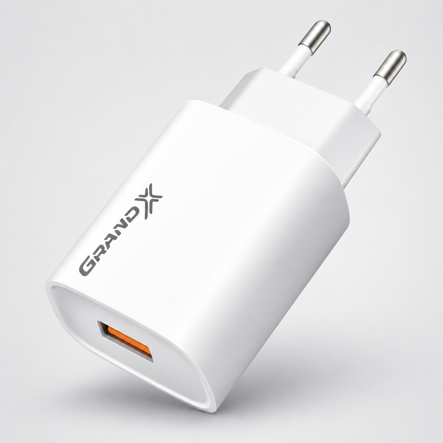 Сетевое зарядное устройство Grand-X CH-550W 22.5W Fast Charge USB-A - изображение 2
