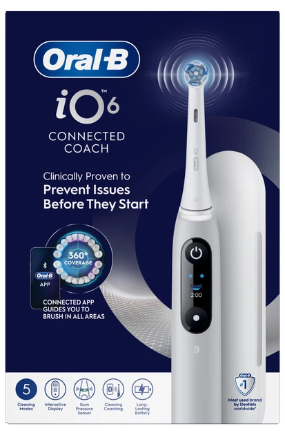 Электрическая зубная щетка Oral-B iO 6 Grey (4210201381686) – фото