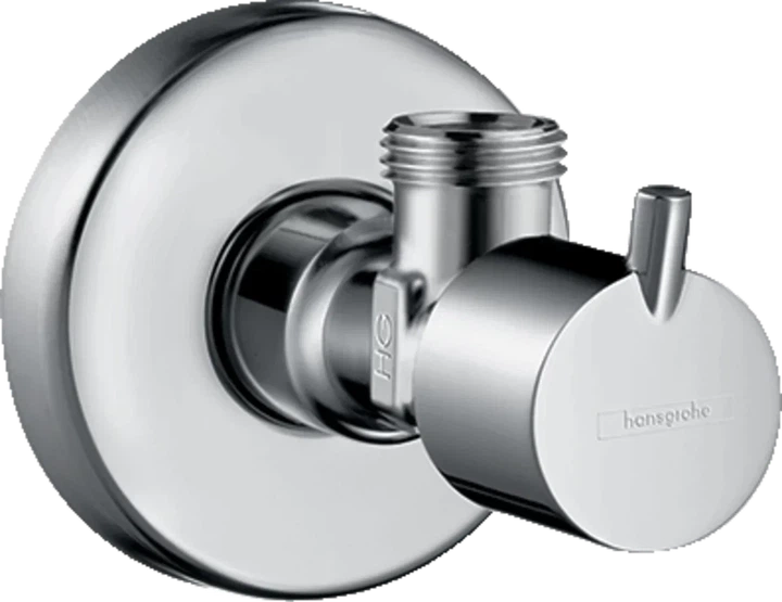 Кран угловой Hansgrohe S 1/2 - 3/8" (13901000) - Фото 1 Кран угловой Hansgrohe S 1/2 - 3/8" (13901000) - изображение 1