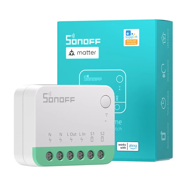 Розумний міні перемикач WiFi Sonoff MINIR4M Matter (MINIR4M) - зображення 4