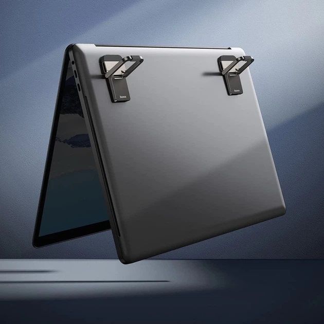 Підставка для ноутбука Baseus Slim Laptop Kickstand (2PCS) Gray (LUZC000013) - Фото 14 Підставка для ноутбука Baseus Slim Laptop Kickstand (2PCS) Gray (LUZC000013) - зображення 14