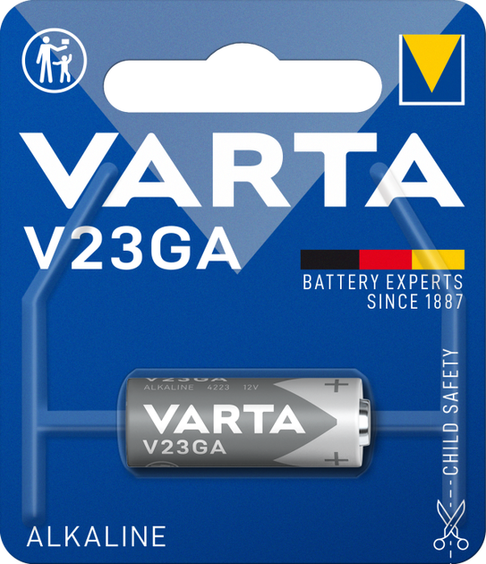 Батарейка VARTA V 23 GA BLI 1 ALKALINE 1/10 - Фото 1 Батарейка VARTA V 23 GA BLI 1 ALKALINE 1/10 - изображение 1