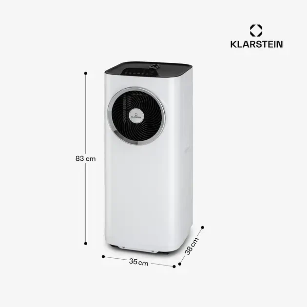 Мобільний кондиціонер Klarstein Kraftwerk Smart 11500 BTU білого кольору (10040189) - зображення 2