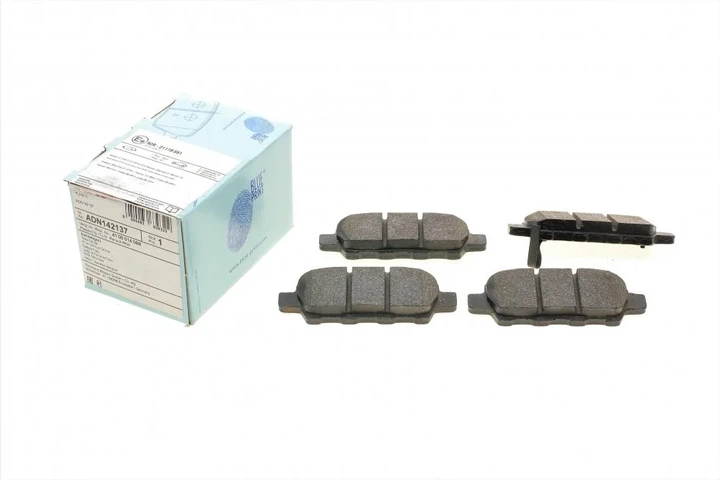 Колодки гальмові BLUE PRINT ADN142137 Nissan X-Trail, Murano, Qashqai, Tiida, Juke, Teana; Renault Kaleos D4M60EG50C, D4060JA00J, D40603JY0A - Фото 1 Колодки гальмові BLUE PRINT ADN142137 Nissan X-Trail, Murano, Qashqai, Tiida, Juke, Teana; Renault Kaleos D4M60EG50C, D4060JA00J, D40603JY0A - зображення 1
