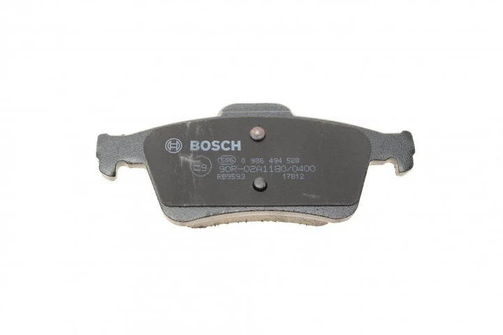 Гальмівні колодки BOSCH 0986494528 Volvo V40, C30, V50, S40; Mazda 3, 5; Opel Vectra; Jaguar XK, XF; Renault Laguna; Ford Focus, C-Max, Kuga; Citroen C5; Peugeot 508 C2Y32648Z, C2Y32348ZA, C2P17595 - зображення 4