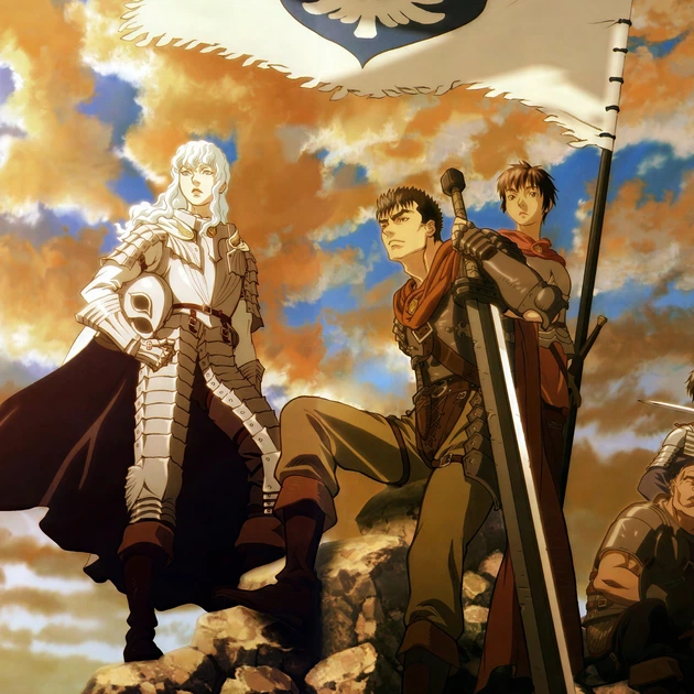 Інтер'єрна картина Берсерк, Банда Яструба, Гатс, Гріффіт, Berserk, аніме, 28×42 см (id1622) - зображення 3
