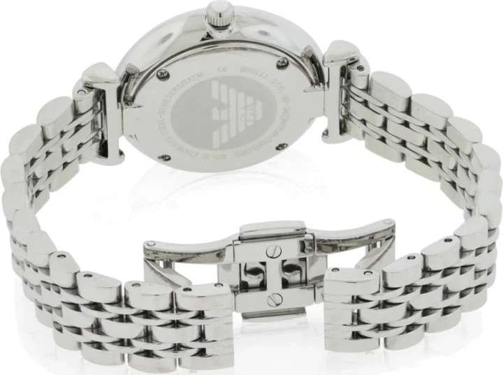 Женские наручные часы в стиле Emporio Armani AR1925 серебристого цвета - Фото 2 Женские наручные часы в стиле Emporio Armani AR1925 серебристого цвета - изображение 2