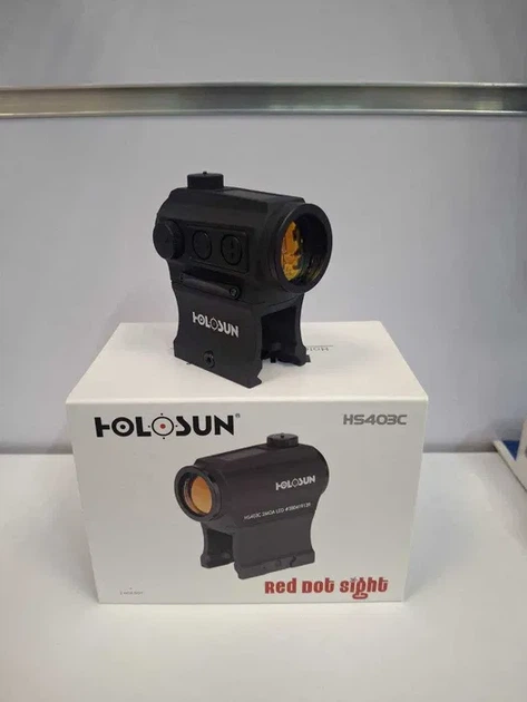 Коліматорний приціл Holosun HS403C Red з сонячною панеллю - изображение 4