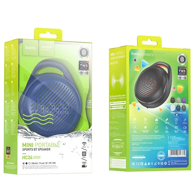 Портативна колонка Hoco HC24 Hearty Sports BT Speaker 5W Blue - зображення 2