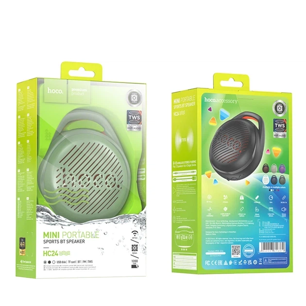 Портативна колонка Hoco HC24 Hearty Sports BT Speaker 5W Green - зображення 3