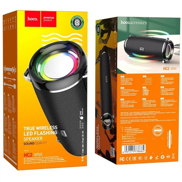 Портативна колонка Hoco HC2 Xpress Sports BT Speaker 5W*2 Black - зображення 4