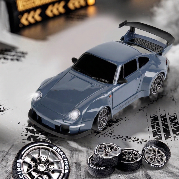 Машинка на радиоуправлении Porsche 911 синий для дрифта - Фото 7 Машинка на радиоуправлении Porsche 911 синий для дрифта - изображение 7