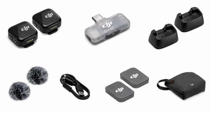 Мікрофонна радіосистема DJI Mic Mini (2 TX + 1 Mobile RX) Black (101869693) - Уцінка - зображення 7