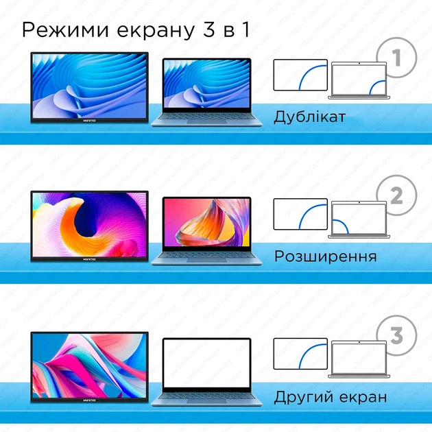 Монитор портативный HGFRTEE 18.5" IPS Full HD 100Гц, HDR, 100% sRGB, Type-C+HDMI, встроенные динамики, подставка - Фото 9 Монитор портативный HGFRTEE 18.5" IPS Full HD 100Гц, HDR, 100% sRGB, Type-C+HDMI, встроенные динамики, подставка - изображение 9