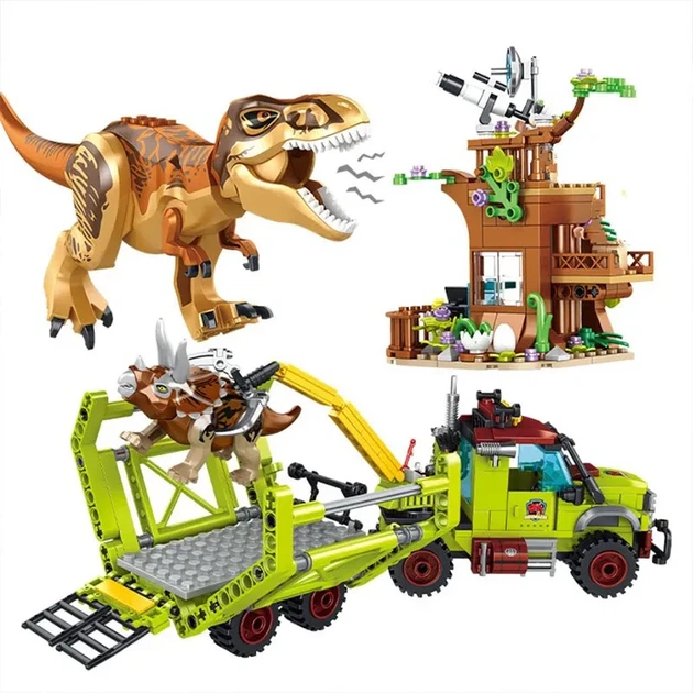Конструктор Jurassic World Спасение трицератопса FC3738 517 деталей - изображение 4