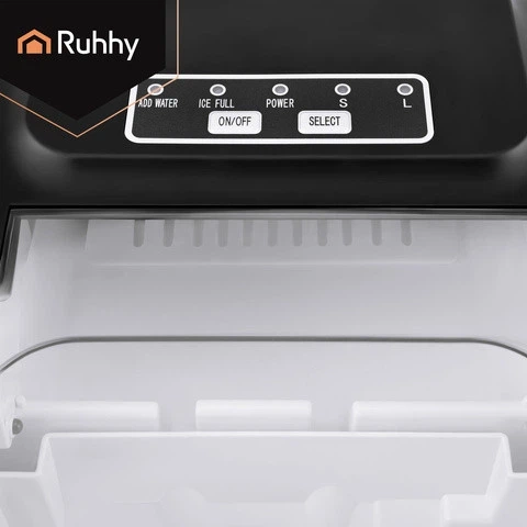 Льдогенератор Ruhhy 1.2 л для дома и офиса, 12 кг льда в сутки, 2 размера кубиков, цикл 6–13 мин (27708) - изображение 7
