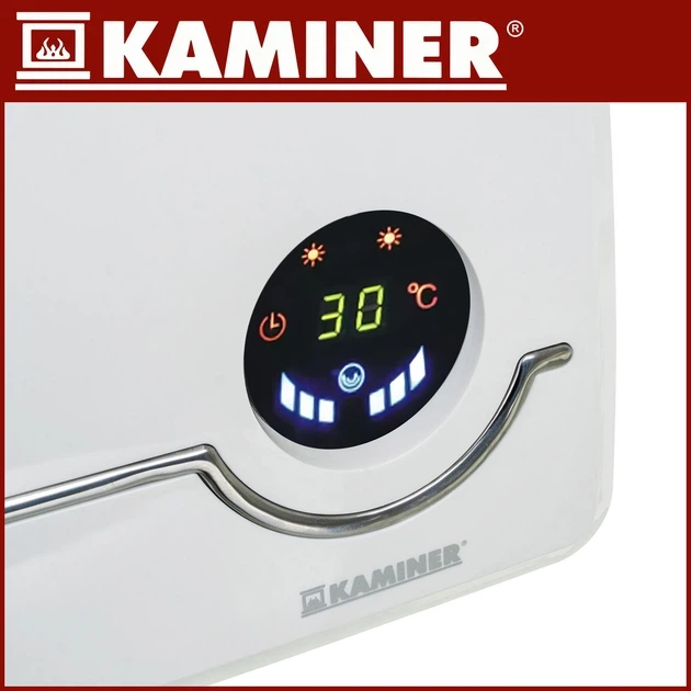 Тепловая воздушная завеса Kaminer 26389 2000 Вт Wi-Fi с LED-дисплеем, пультом ДУ и ECO-режимом для дома и офиса - изображение 4