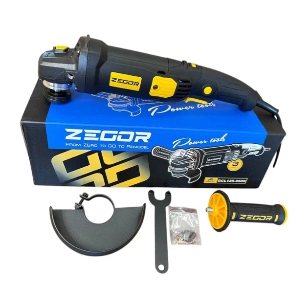 Болгарка бесщёточная Zegor GCS125-1500SE-BL 125 мм 1500 Вт - Фото 2 Болгарка бесщёточная Zegor GCS125-1500SE-BL 125 мм 1500 Вт - изображение 2