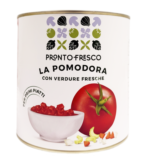 Неаполитанский томатный соус LA POMODORA (2,55 кг) - Фото 1 Неаполитанский томатный соус LA POMODORA (2,55 кг) - изображение 1