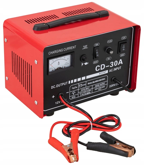 Зарядное устройство для Heckermann CD-30A 12В/24В / Зарядка для АКБ / Мощное зарядное устройство - изображение 2