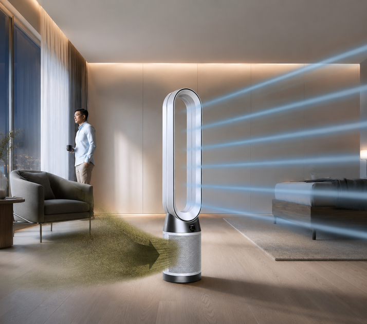 Беслопастный вентилятор Germatic AM-018JR 1200 Вт 2в1 охлаждение и обогрев LED-дисплей пульт ДУ автоповорот 80° белый - Фото 7 Беслопастный вентилятор Germatic AM-018JR 1200 Вт 2в1 охлаждение и обогрев LED-дисплей пульт ДУ автоповорот 80° белый - изображение 7