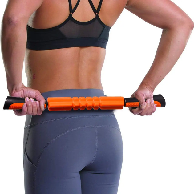 Масажний набір PowerPlay PP_4015 EPP Foam Roller Set 4in1 (2-ва роли + 2-ва м'ячі) Чорно-синій - изображение 12