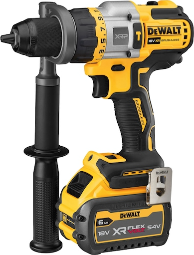 Акумуляторний ударний дриль-шурупокрут DeWalt 18V XR XRP FLEXVOLT з акумулятором 6 Аг (DCD999T1-QW) - зображення 2
