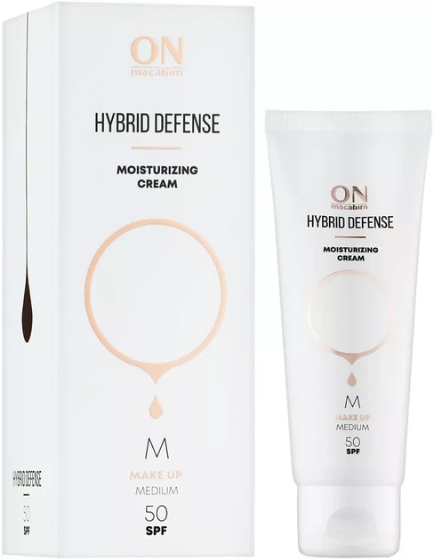 Крем- гібрид захисний зволожувальний SPF 50 OnMacabim System Plus M Hybrid Defense Moisturizing Cream 80 ml - Фото 1 Крем- гібрид захисний зволожувальний SPF 50 OnMacabim System Plus M Hybrid Defense Moisturizing Cream 80 ml - зображення 1