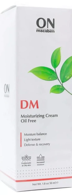 Крем увлажняющий для жирной кожи SPF15 OnMacabim DM Moisturizing Cream Oil Free SPF 15 50 ml - Фото 1 Крем увлажняющий для жирной кожи SPF15 OnMacabim DM Moisturizing Cream Oil Free SPF 15 50 ml - изображение 1