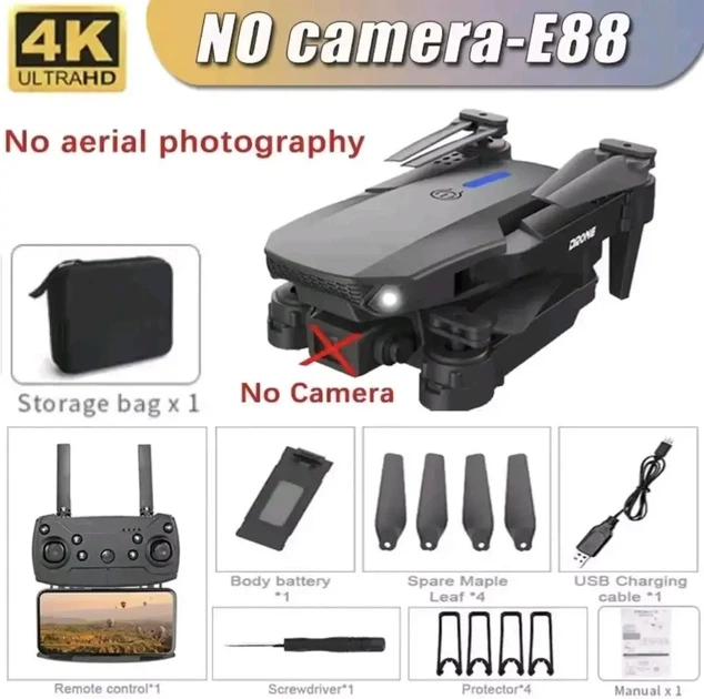 Дрон e88 pro, квадрокоптер - Фото 1 Дрон e88 pro, квадрокоптер - изображение 1
