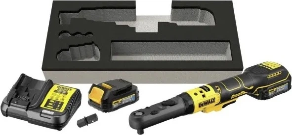 Grzechotka akumulatorowa DeWalt POWERSTACK 18 V 102 Nm z 2 akumulatorami 1.7 Ah (DCF510E2G-QW) - obraz 5
