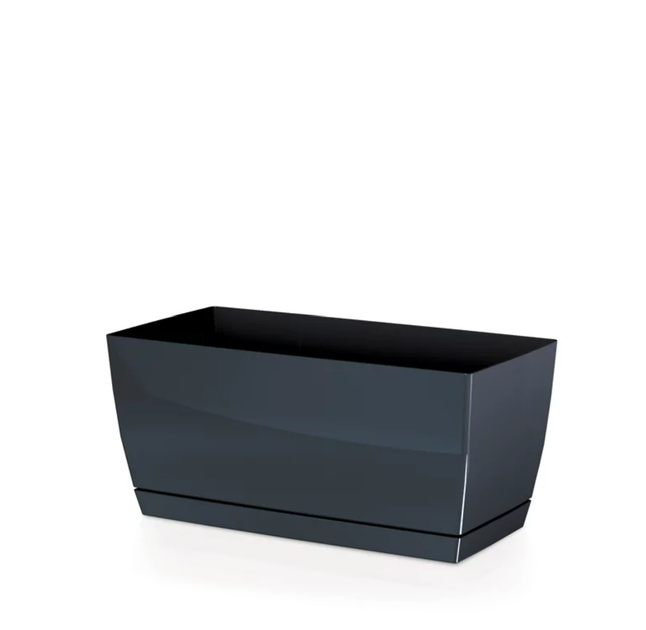 Балконний ящик Prosperplast Coubi Case P з підставкою 30см. Антрацит - Фото 1 Балконний ящик Prosperplast Coubi Case P з підставкою 30см. Антрацит - зображення 1