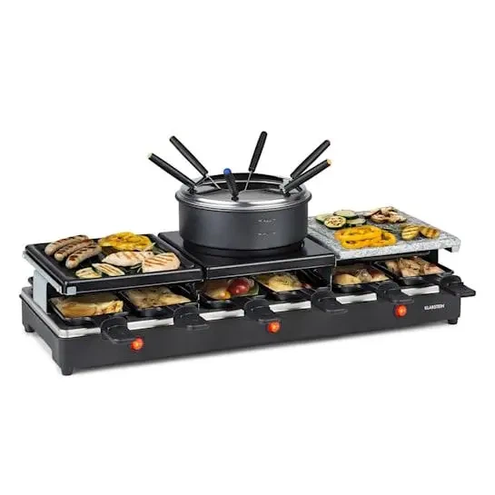 Гриль раклет из фондю Klarstein Fonduelette XL 3в1 12 человек 1650W (10035220) - изображение 3