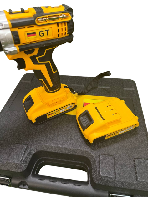 Ударний шуруповерт в кейсі GT PRO DCD796 48V, 6AH) з набором інструментів. Акумуляторний шуруповерт (45747) - Фото 10 Ударний шуруповерт в кейсі GT PRO DCD796 48V, 6AH) з набором інструментів. Акумуляторний шуруповерт (45747) - изображение 10