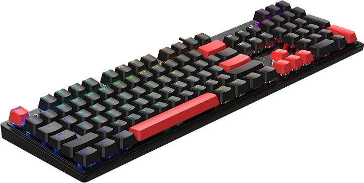 Клавіатура дротова A4Tech Bloody S520N BLMS Red Plus USB Fire Black (A4TKLA47737) - зображення 6