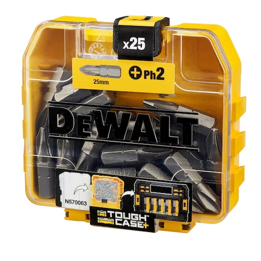 Набір біт DeWalt PH2 25 мм 25 шт.DT71522-QZ - Фото 2 Набір біт DeWalt PH2 25 мм 25 шт.DT71522-QZ - зображення 2