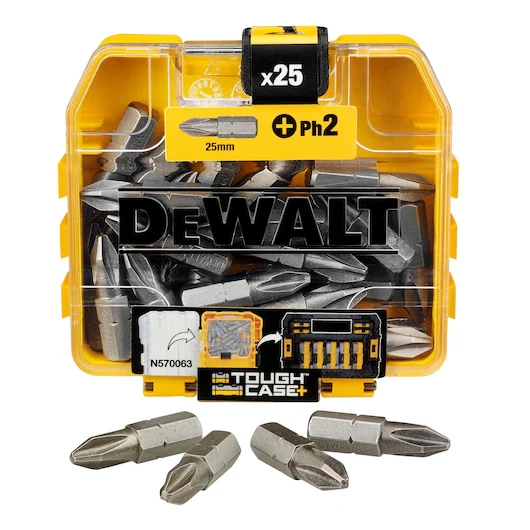 Набір біт DeWalt PH2 25 мм 25 шт.DT71522-QZ - Фото 3 Набір біт DeWalt PH2 25 мм 25 шт.DT71522-QZ - зображення 3