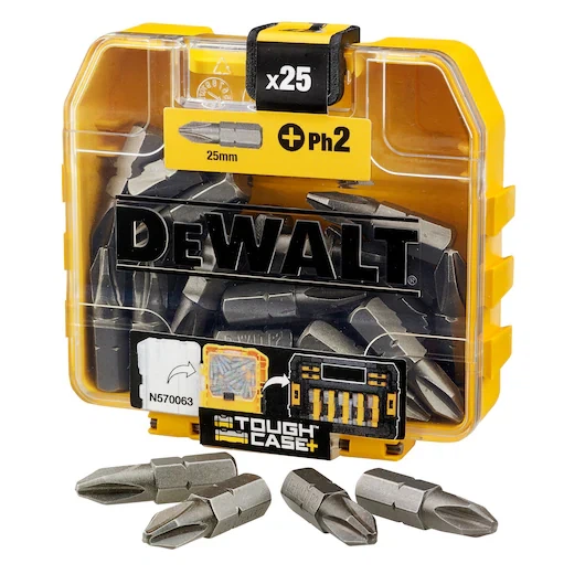 Набір біт DeWalt PH2 25 мм 25 шт.DT71522-QZ - Фото 4 Набір біт DeWalt PH2 25 мм 25 шт.DT71522-QZ - зображення 4