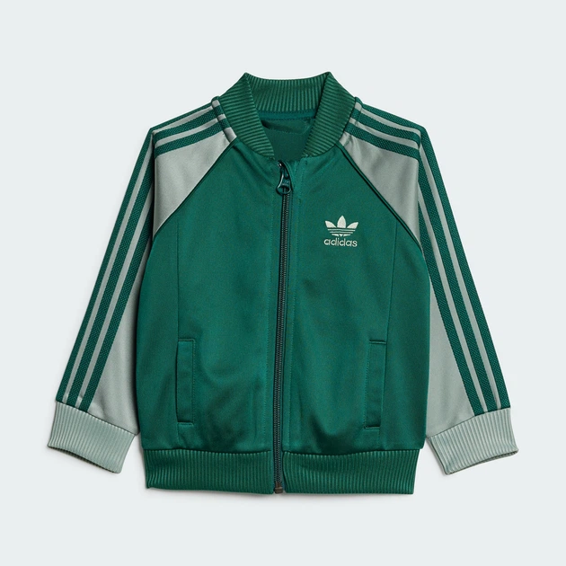 Детский спортивный костюм Adicolor SST Kids adidas JC6496 (62) зеленый (4067902576572) - изображение 3