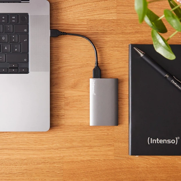 Dysk zewnętrzny SSD Intenso Premium External SSD 1TB USB 3.2 Blue (3823465) - obraz 6