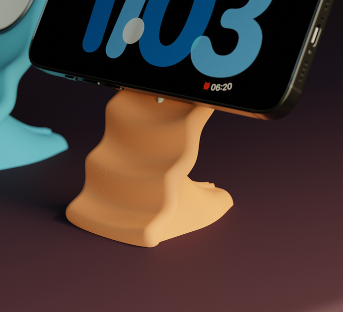 Дизайнерська настільна підставка MagSafe «Wave Stand» для iPhone.AnyFormLab - Фото 3 Дизайнерська настільна підставка MagSafe «Wave Stand» для iPhone.AnyFormLab - изображение 3