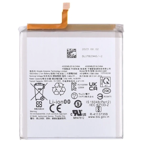 Аккумулятор EB-BS912ABY для Samsung Galaxy S23 S911 3900 mAh Service Pack оригинал - Фото 1 Аккумулятор EB-BS912ABY для Samsung Galaxy S23 S911 3900 mAh Service Pack оригинал - изображение 1