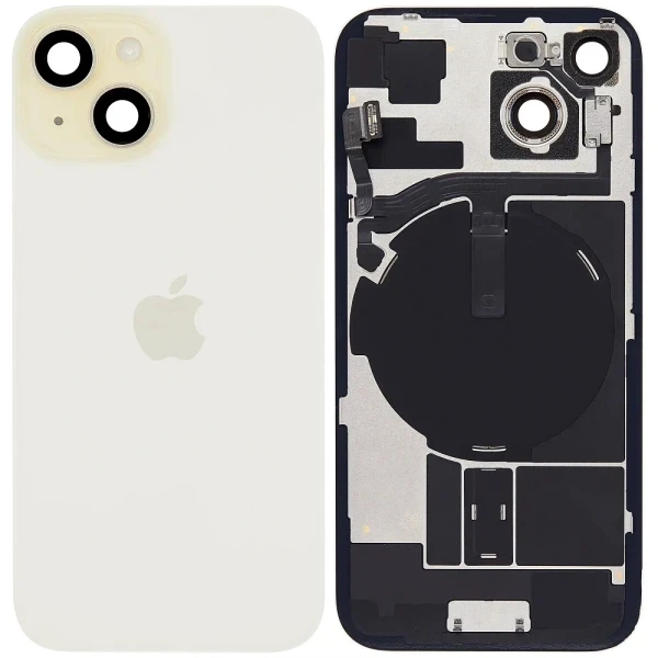 Задня кришка для iPhone 15 MagSafe зі шлейфом оригінал Китай Yellow - Фото 1 Задня кришка для iPhone 15 MagSafe зі шлейфом оригінал Китай Yellow - зображення 1