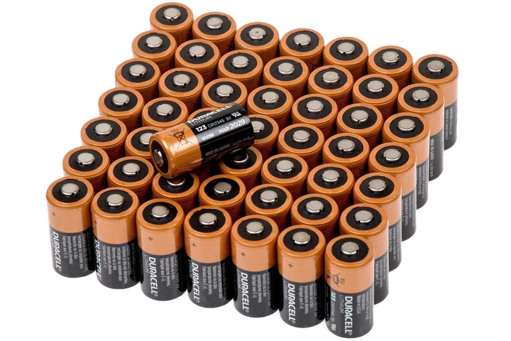 Батарейки Duracell CR123A 3V Lithium, набор 50 штук, для фототехники и сигнализаций, США, срок годности до 2035 года - Фото 5 Батарейки Duracell CR123A 3V Lithium, набор 50 штук, для фототехники и сигнализаций, США, срок годности до 2035 года - изображение 5