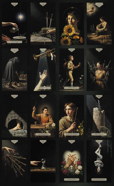 Карти Таро The Divine Artisan Tarot з матовим покриттям 78 карт - изображение 14