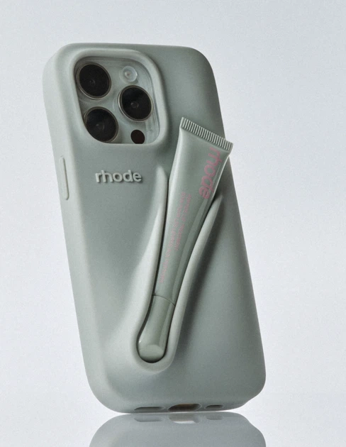 Чохол на телефон Rhode Lip Case для iPhone 15 Pro Max Grey - Фото 3 Чохол на телефон Rhode Lip Case для iPhone 15 Pro Max Grey - зображення 3