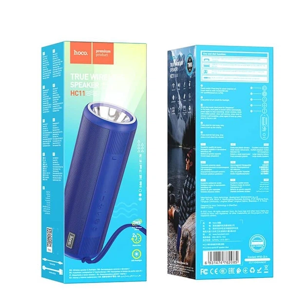 Портативна колонка Hoco HC11 Bora Sports BT Speaker 5W*2 Blue - зображення 2