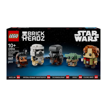 Конструктор Lego The Mandalorian and Grogu: Allies & Villains BrickHeadz 40856 - Фото 1 Конструктор Lego The Mandalorian and Grogu: Allies & Villains BrickHeadz 40856 - изображение 1