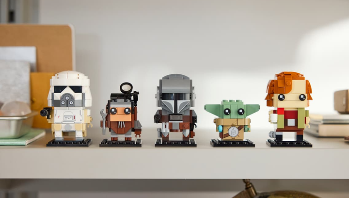 Конструктор Lego The Mandalorian and Grogu: Allies & Villains BrickHeadz 40856 - Фото 5 Конструктор Lego The Mandalorian and Grogu: Allies & Villains BrickHeadz 40856 - изображение 5