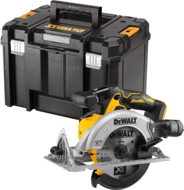 Акумуляторна циркулярна пила DeWalt 18V XR 165 мм без акумулятора та зарядного пристрою (DCS565NT-XJ) - зображення 4
